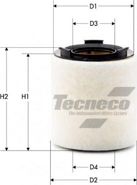 Tecneco Filters AR10822-S - Повітряний фільтр autozip.com.ua