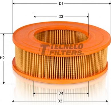 Tecneco Filters AR242 - Повітряний фільтр autozip.com.ua