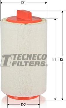 Tecneco Filters AR1287-S - Повітряний фільтр autozip.com.ua