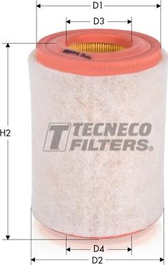 Tecneco Filters AR2194S - Повітряний фільтр autozip.com.ua
