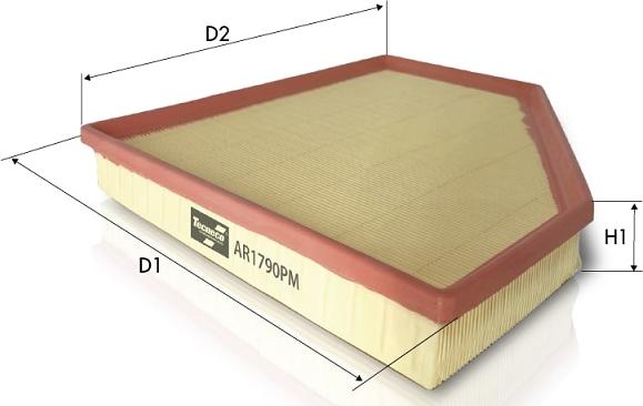 Tecneco Filters AR1790PM - Повітряний фільтр autozip.com.ua