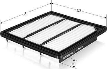 Tecneco Filters AR1759PMJ - Повітряний фільтр autozip.com.ua