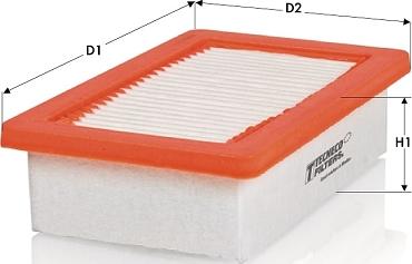 Tecneco Filters AR1751PMS - Повітряний фільтр autozip.com.ua