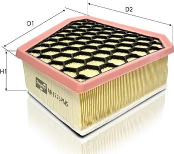 Tecneco Filters AR1776PMS - Повітряний фільтр autozip.com.ua