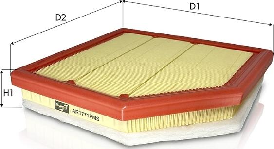 Tecneco Filters AR1771PMS - Повітряний фільтр autozip.com.ua