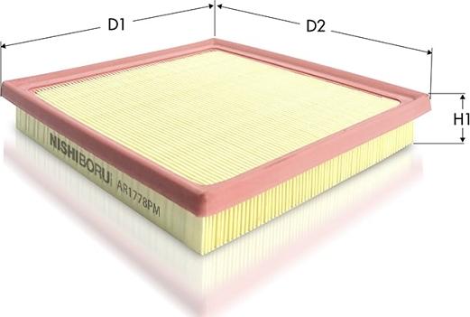 Tecneco Filters AR1778PM - Повітряний фільтр autozip.com.ua