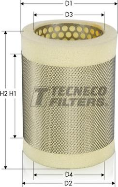 Tecneco Filters AR879S - Повітряний фільтр autozip.com.ua