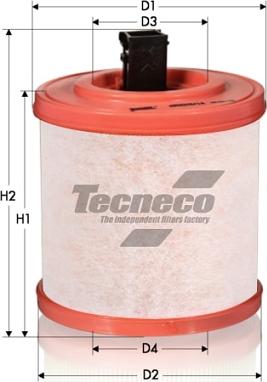 Tecneco Filters AR3015/14S - Повітряний фільтр autozip.com.ua