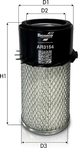 Tecneco Filters AR3154 - Повітряний фільтр autozip.com.ua