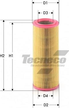 Tecneco Filters AR410 - Повітряний фільтр autozip.com.ua