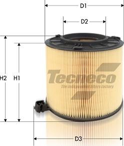 Tecneco Filters AR2246 - Фільтр повітряний Audi A4 8W 15-. A5 F5 16-. Q5 FY 15- autozip.com.ua