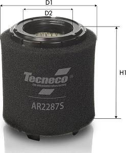 Tecneco Filters AR2287S - Повітряний фільтр autozip.com.ua