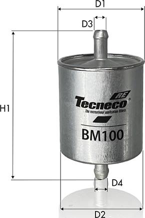 Tecneco Filters BM100 - Паливний фільтр autozip.com.ua
