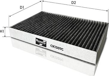 Tecneco Filters CK1307C - Фільтр, повітря у внутрішній простір autozip.com.ua