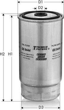 Tecneco Filters GS9444 - Паливний фільтр autozip.com.ua