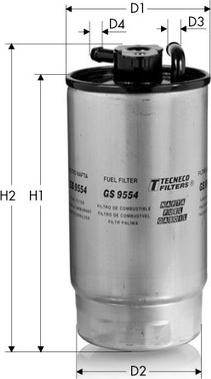 Tecneco Filters GS9554 - Паливний фільтр autozip.com.ua
