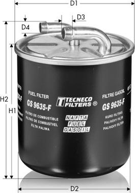 Tecneco Filters GS9635-F - Паливний фільтр autozip.com.ua