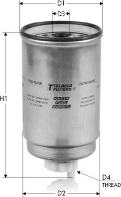 Tecneco Filters GS0296 - Паливний фільтр autozip.com.ua