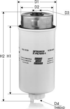 Tecneco Filters GS10156 - Паливний фільтр autozip.com.ua