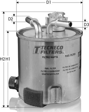 Tecneco Filters GS920/6 - Фільтр паливний Nissan 2.5 dCi Navara-Pathfinder 01-05- autozip.com.ua