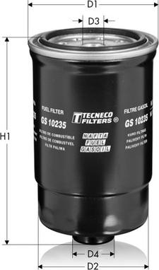 Tecneco Filters GS10235 - Паливний фільтр autozip.com.ua