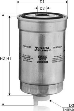 Tecneco Filters GS57 - Паливний фільтр autozip.com.ua