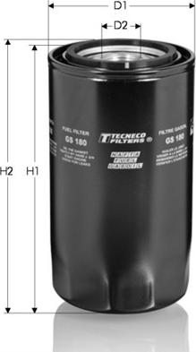 Tecneco Filters GS180 - Паливний фільтр autozip.com.ua