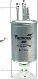 Tecneco Filters GS1240 - Паливний фільтр autozip.com.ua