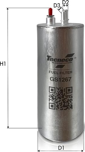 Tecneco Filters GS1267 - Паливний фільтр autozip.com.ua
