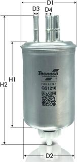 Tecneco Filters GS1218 - Паливний фільтр autozip.com.ua
