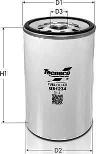 Tecneco Filters GS1234 - Паливний фільтр autozip.com.ua