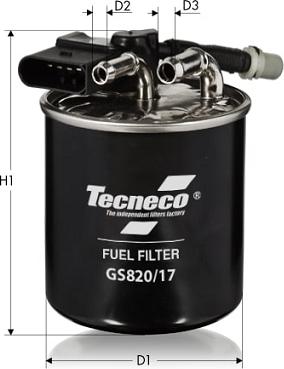 Tecneco Filters GS820/17 - Паливний фільтр autozip.com.ua