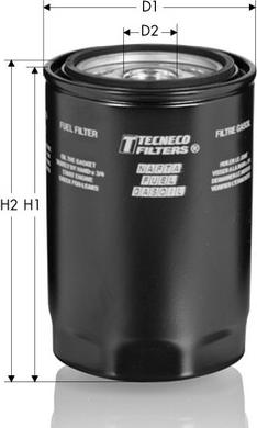 Tecneco Filters GS201 - Фільтр паливний Nissan Sunny I 1.7 D 82-86 autozip.com.ua