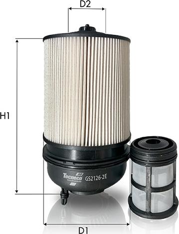 Tecneco Filters GS2126-2E - Паливний фільтр autozip.com.ua