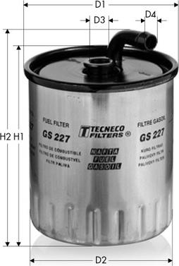 Tecneco Filters GS227 - Паливний фільтр autozip.com.ua
