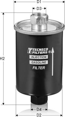 Tecneco Filters IN3727 - Паливний фільтр autozip.com.ua