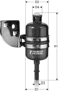 Tecneco Filters IN7740A - Паливний фільтр autozip.com.ua