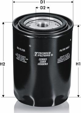 Tecneco Filters OL48 - Масляний фільтр autozip.com.ua