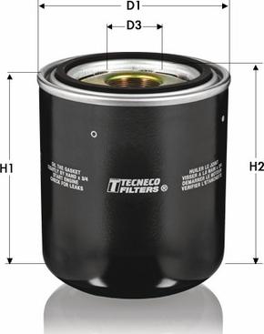 Tecneco Filters OL5693-AIRDRY - Патрон осушувача повітря, пневматична система autozip.com.ua