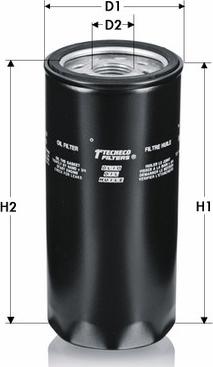 Tecneco Filters OL6813 - Масляний фільтр autozip.com.ua