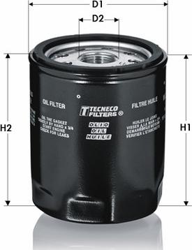 Tecneco Filters OL84/1M - Масляний фільтр autozip.com.ua