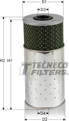 Tecneco Filters OL033L - Масляний фільтр autozip.com.ua