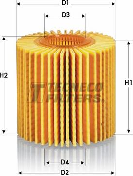 Tecneco Filters OL010358-E - Масляний фільтр autozip.com.ua