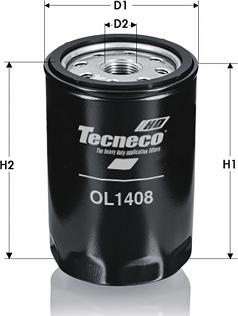 Tecneco Filters OL1408 - Масляний фільтр autozip.com.ua