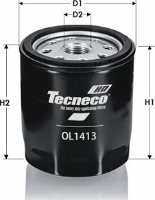 Tecneco Filters OL1413 - Масляний фільтр autozip.com.ua