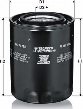 Tecneco Filters OL169 - Масляний фільтр autozip.com.ua