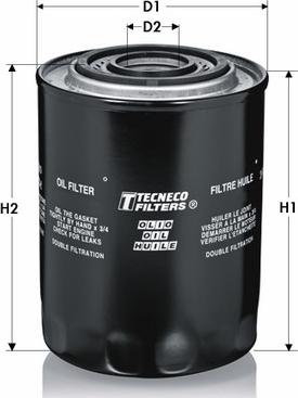 Tecneco Filters OL3003-T - Масляний фільтр autozip.com.ua