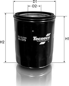 Tecneco Filters OL1379 - Масляний фільтр autozip.com.ua
