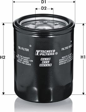 Tecneco Filters OL1280 - Масляний фільтр autozip.com.ua