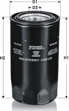 Tecneco Filters OL3976 - Масляний фільтр autozip.com.ua